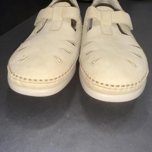 SAS Roamer Mary Jane Shoes Women's 10W Brown Leather Comfort Fisherman Loafers - Picture 5 of 13